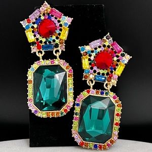 Gemstone Drop Earrings